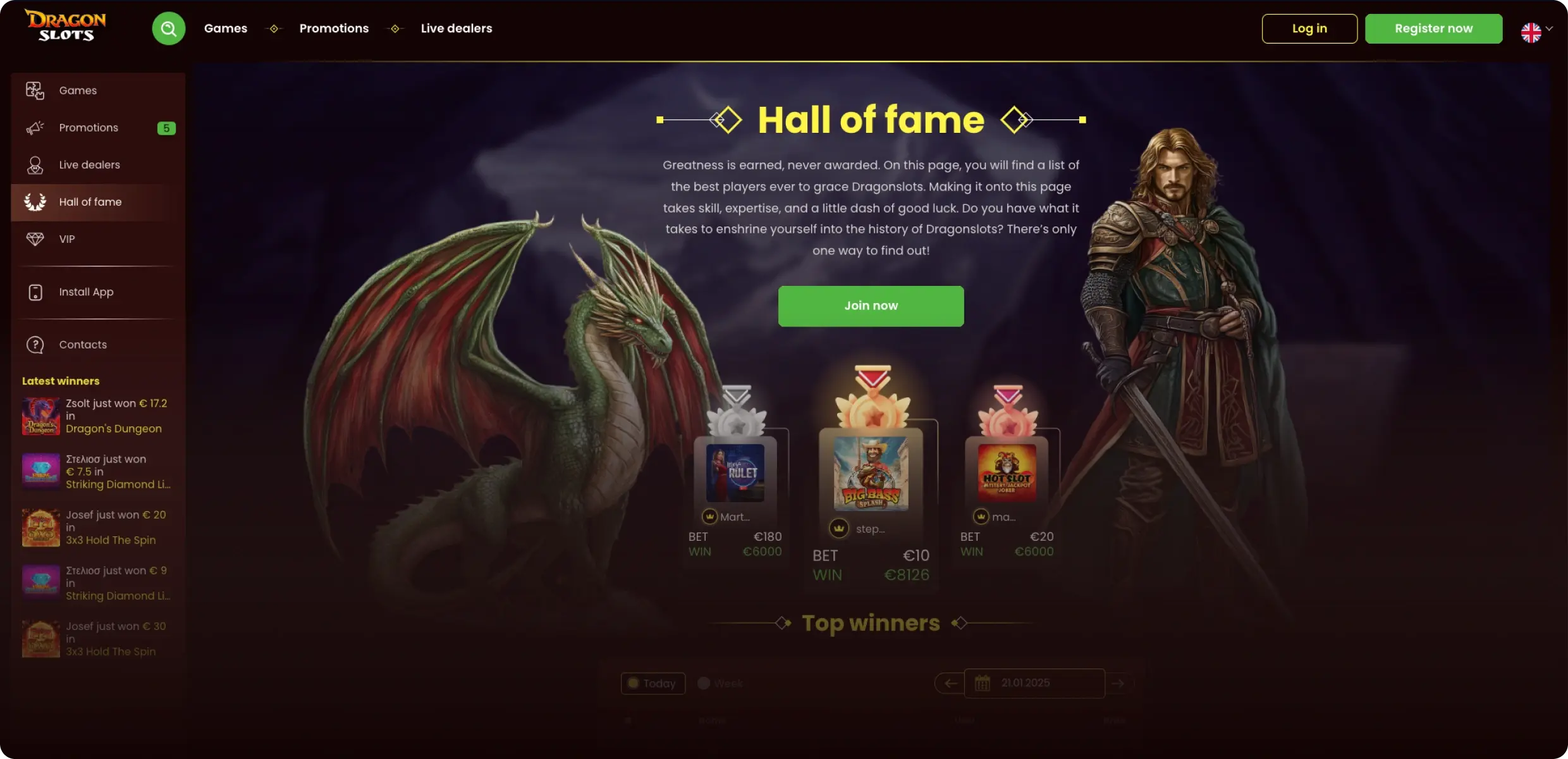 Dragon Slots kasinoplattform